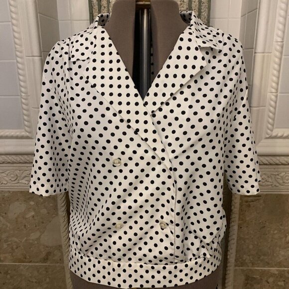 Haberdashery. Size 16. Blouson Front. Elastic Back. Short Sleeve Blouse. B58 - Picture 1 of 7